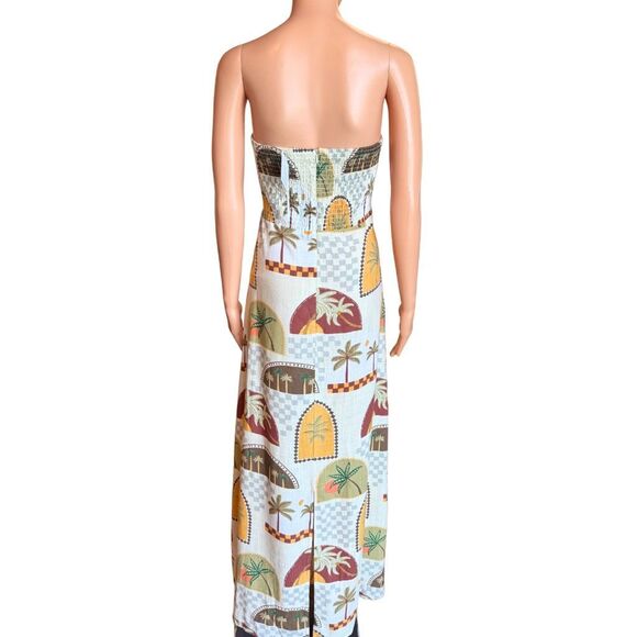 NWT Paper Heart Linen Blend Strapless Maxi Dress XL - Picture 5 of 7